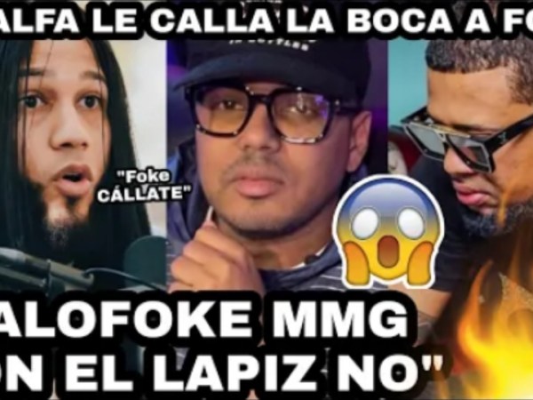 ¡¡Que lío!! El Alfa  le da galleta sin manos a (Alofoke) por querer aquerosiar al lápiz Conciente frente al&nbsp;Alfa